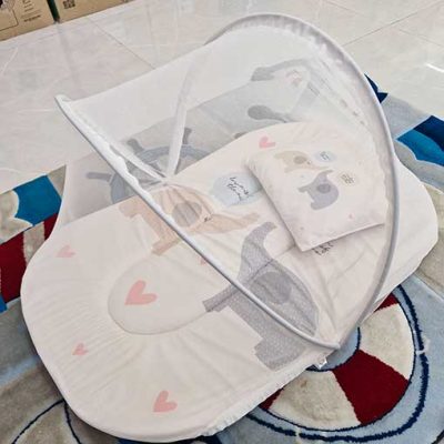 پشه بند تشک دار طرحدار مخمل کد 211